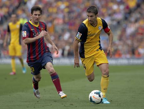 Messi controllato da Gabi. Ap